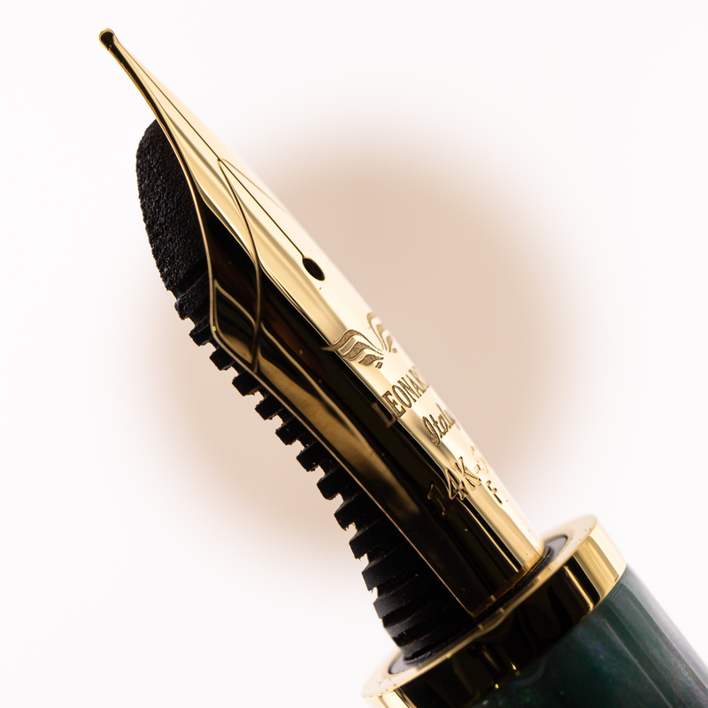 Leonardo Momento Magico Fountain Pen Black Soul Matte & Gold 14 KT