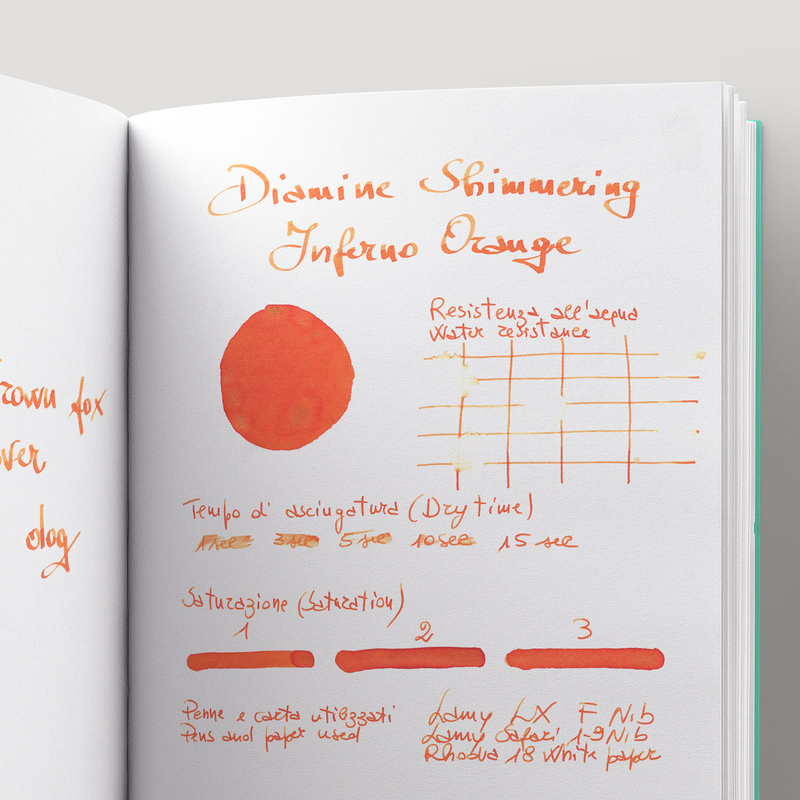 Diamine Shimmering Inferno Orange Ink Bottle 50 ml