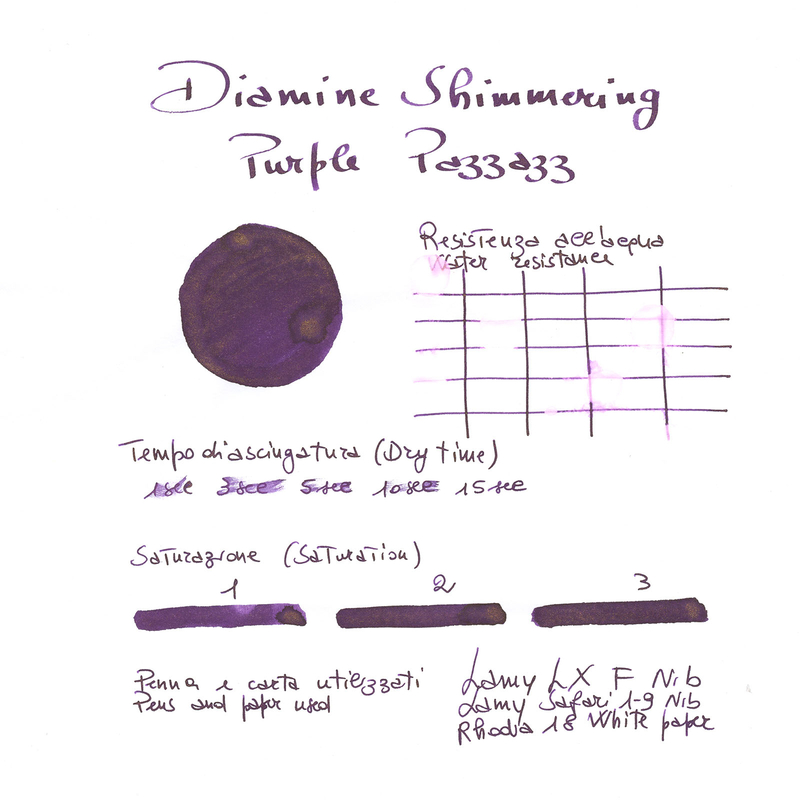 Diamine Shimmering Purple Pazzazz Inchiostro 50 ml