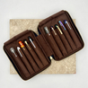 Kyoku Haku Pen Case for 10 Pens Qinghai Wave Pink