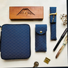 Kyoku Haku Pen Case for 10 Pens Seigaiha
