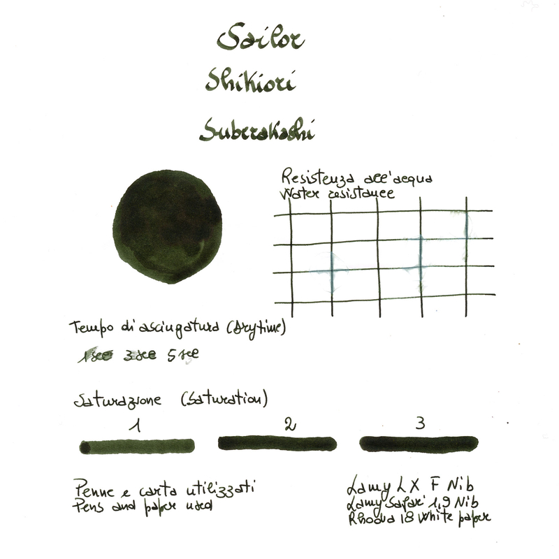 Sailor Shikiori Suberakashi Inchiostro 20 ml