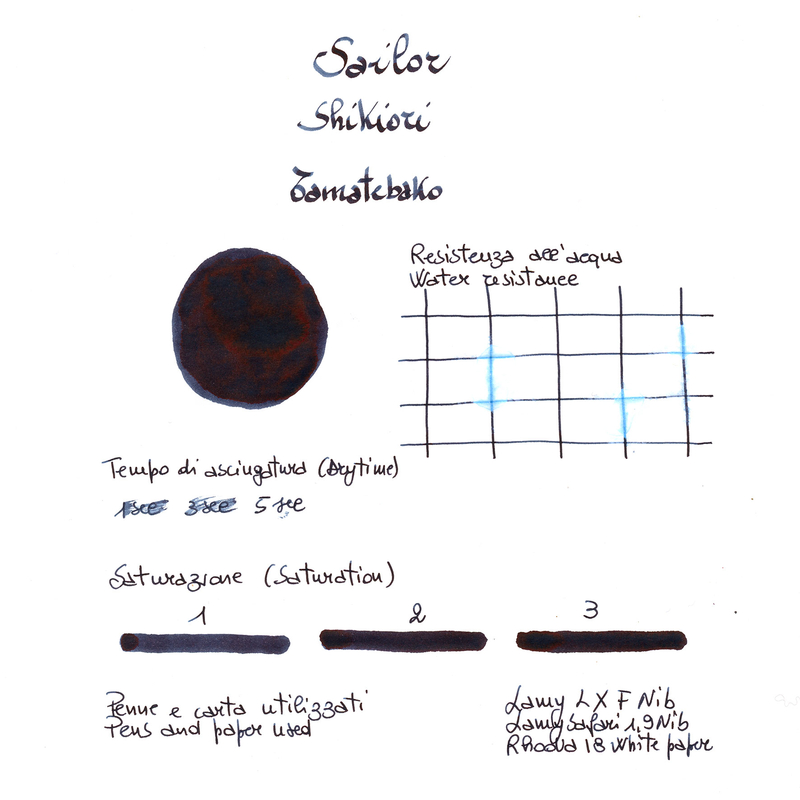 Sailor Shikiori Tamatebako 3 Ink Cartridges