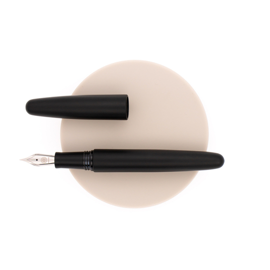Wancher Dream Pen True Ebonite Fountain Pen Matt Black & Rhodium