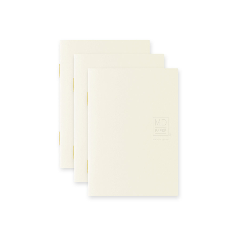 Md Paper Notebook Light A7 Blank 3 pcs Pack