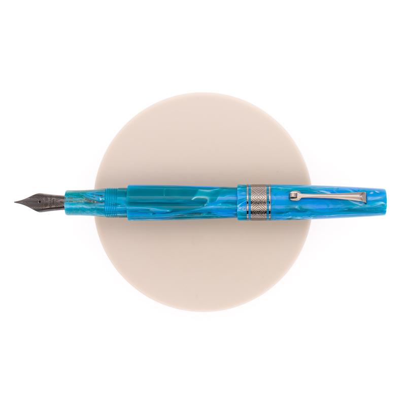 Leonardo Supernova Regular Penna Stilografica Star Light Blue & Rutenio