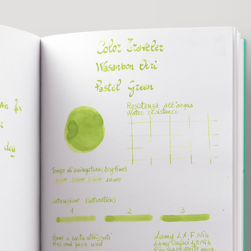 Color Traveler Wasanbon Oiri Pastel Green Ink Bottle 30 ml