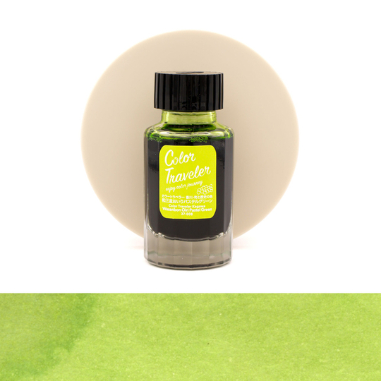 Color Traveler Wasanbon Oiri Pastel Green Ink Bottle 30 ml