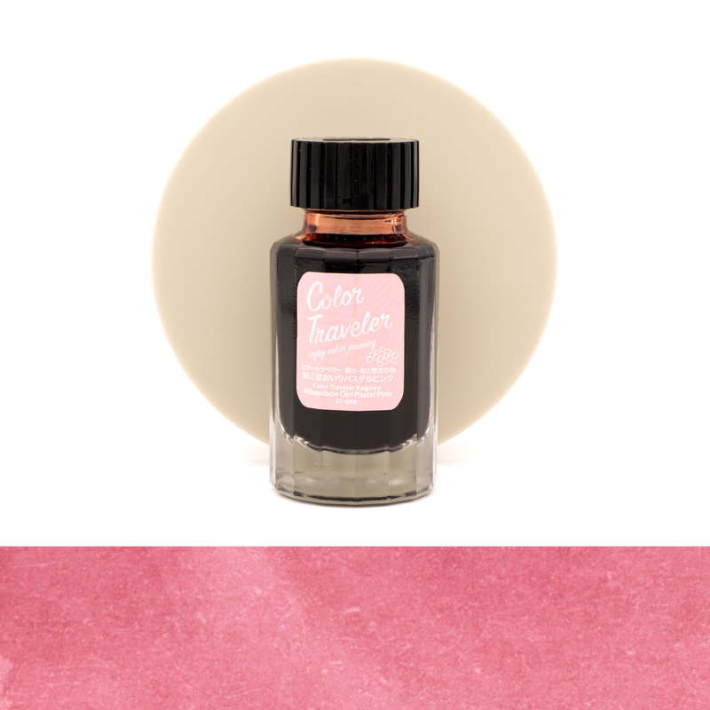 Color Traveler Wasanbon Oiri Pastel Pink Ink Bottle 30 ml