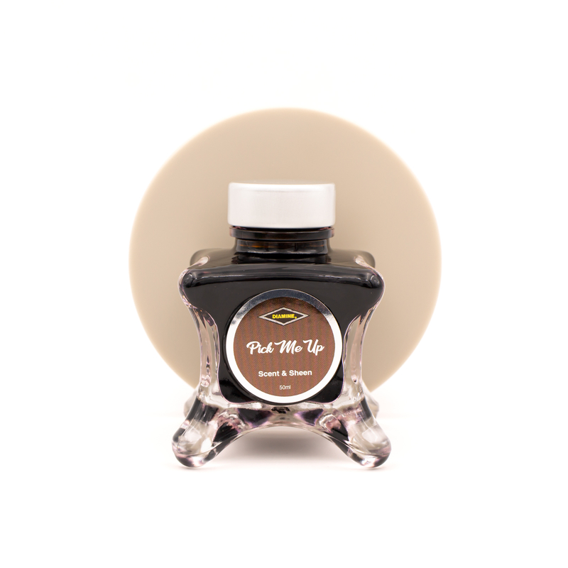 Diamine Inkvent Pick Me Up Ink Bottle 50 ml Green Edition Scent & Sheen