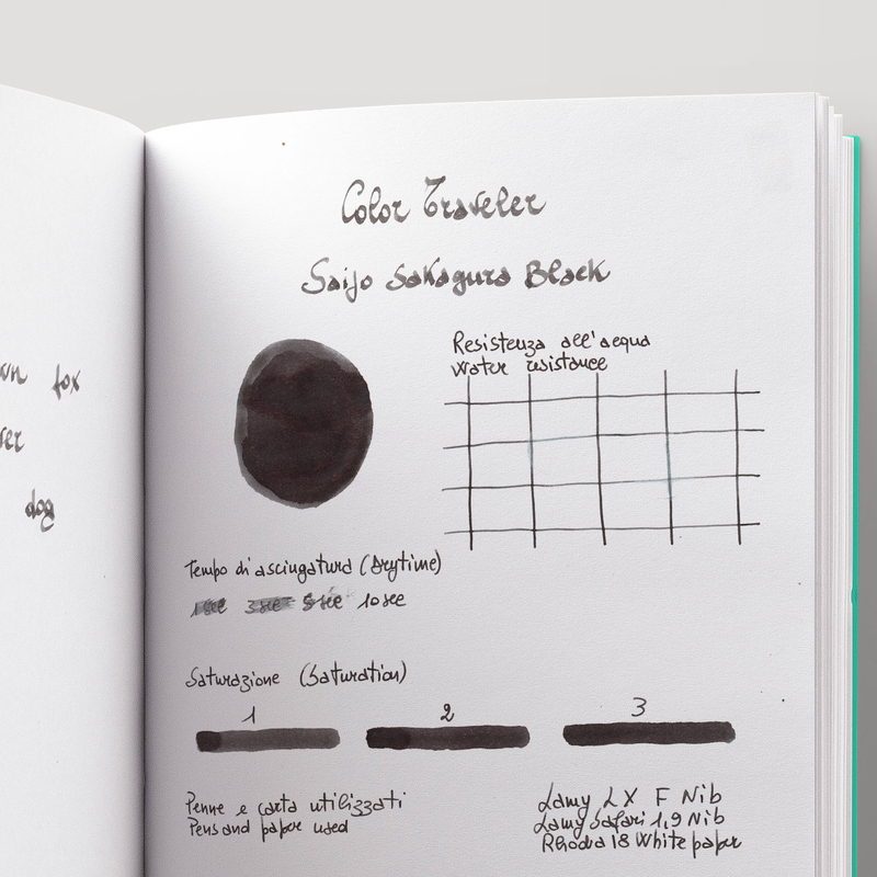 Color Traveler Saijo Sakagura Black Inchiostro 30 ml