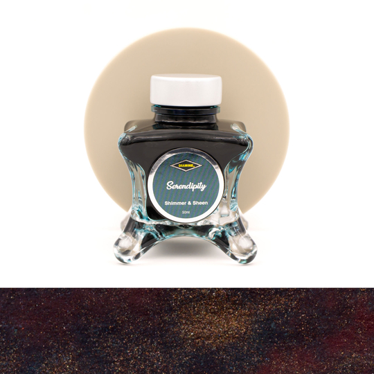 Diamine Inkvent Serendipity Ink Bottle 50 ml Green Edition Shimmer & Sheen