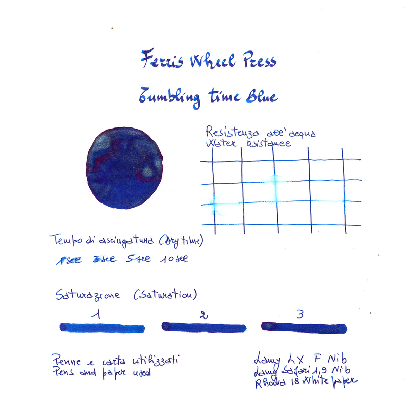 Ferris Wheel Press Ferris Wheel Press Down the Rabbit Hole Tumbling Time Blue Inchiostro 20 ml