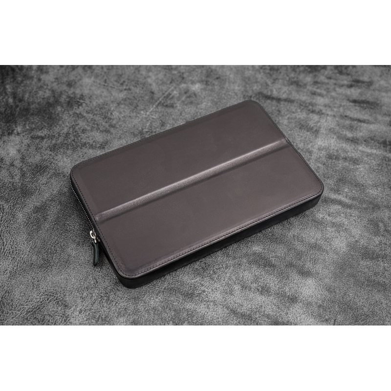 Galen Leather Galen Leather Magnum Opus Portapenne in Pelle 12 Posti Nero