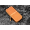 Galen Leather Galen Leather Magnum Opus Portapenne in Pelle 3 Posti Crazy Horse Honey Ochre