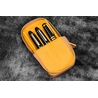 Galen Leather Galen Leather Magnum Opus Portapenne in Pelle 3 Posti Crazy Horse Honey Ochre