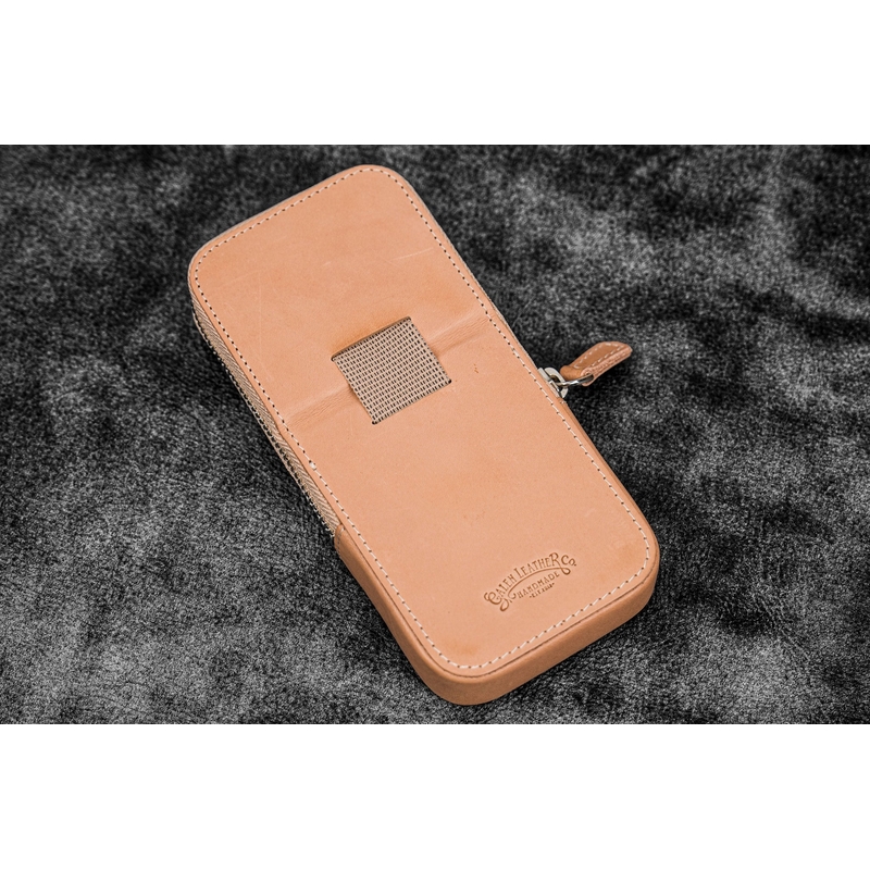 Galen Leather Galen Leather Magnum Opus Portapenne in Pelle 3 Posti Undyed