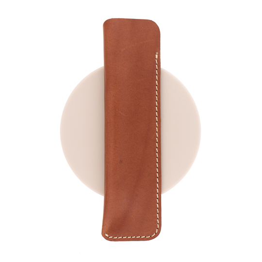 Galen Leather Portapenne in Pelle 1 Posto Marrone