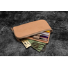 Galen Leather Galen Leather Slip-N-Zip 4 Slots Zippered Pen Pouch Undyed