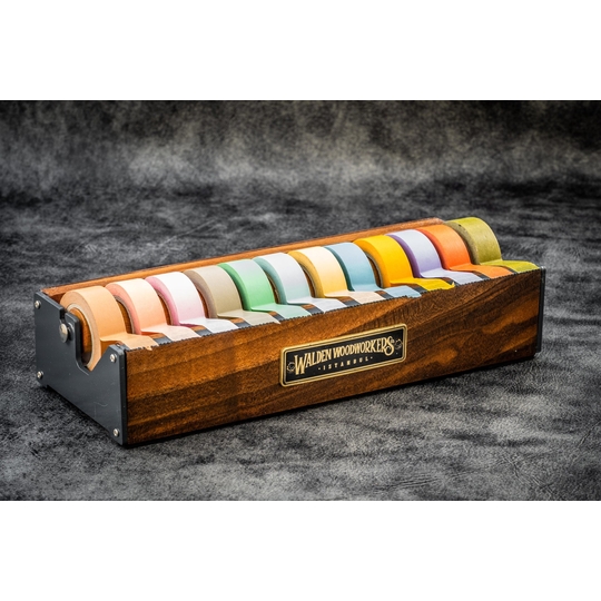 Galen Leather Multi Washi Tape Dispenser Walnut