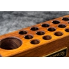 Galen Leather Galen Leather Wood Desk Organizer Portapenne in Legno di Noce