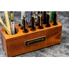 Galen Leather Galen Leather Wood Desk Organizer Pen Holder Walnut