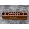 Galen Leather Galen Leather Wood Desk Organizer Pen and Tool Holder Walnut