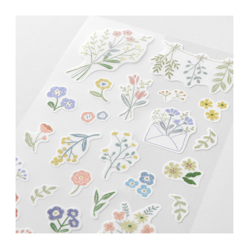 Midori Midori Sticker Two Sheets Flower