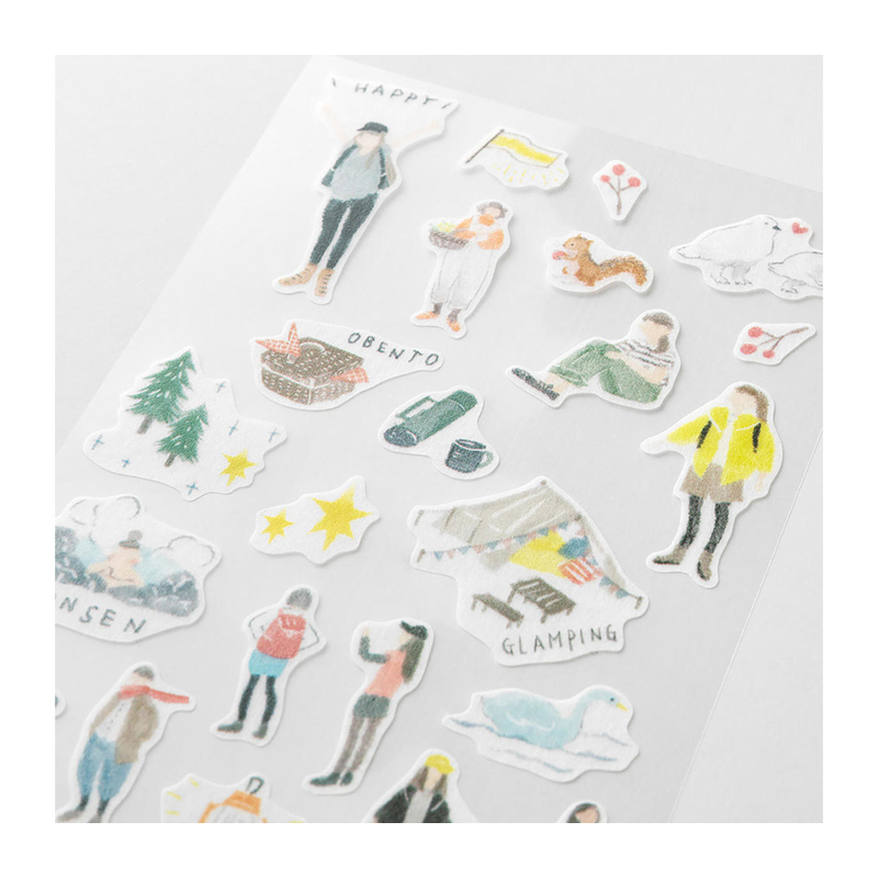 Midori Midori Sticker Two Sheets Adesivi Decorativi Going Out