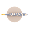 Leonardo Officina Italiana Leonardo Momento Zero Penna Stilografica Nuvola & Oro 14k