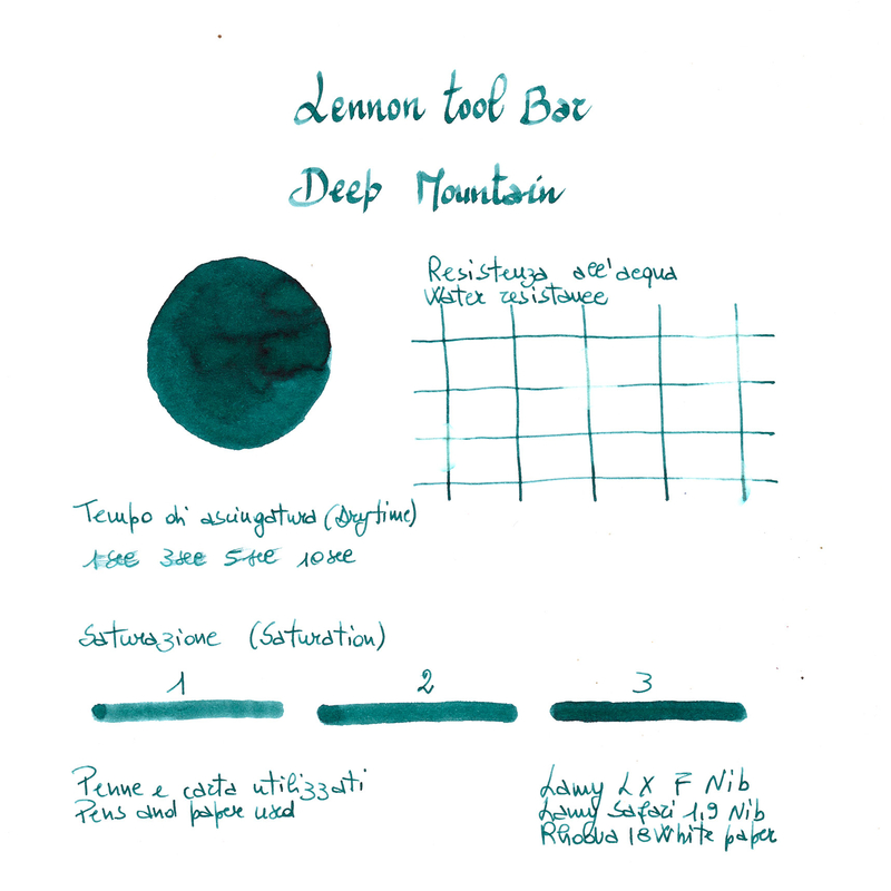 Lennon Tool Bar Lennon Tool Bar 2023 Autumn Limited Deep Mountain Ink Bottle 30 ml