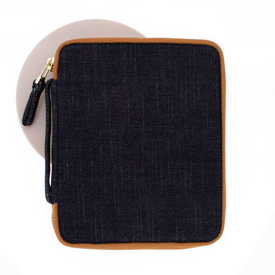 Kyoku Haku Pen Case for 10 Pens Denim