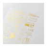 Midori Midori Foil Transfer Sticker Adesivi Dorati Outdoor