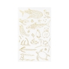 Midori Midori Foil Transfer Sticker Adesivi Dorati Creature del Mare