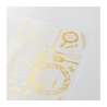 Midori Midori Foil Transfer Sticker Adesivi Dorati Cucina
