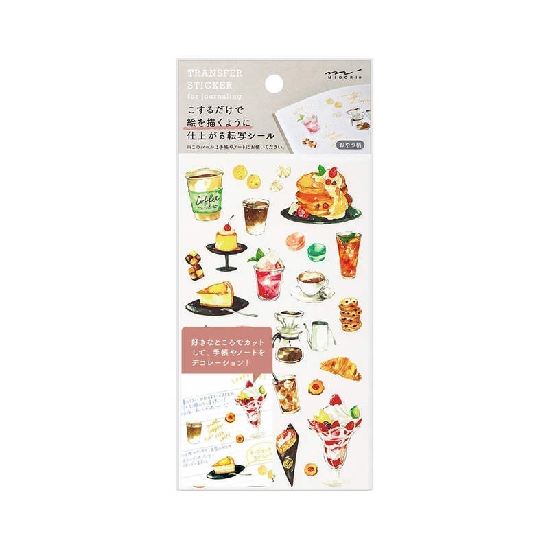 Midori Midori Transfer Sticker Adesivi Snacks