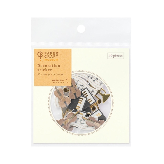 Midori Paper Craft Museum Adesivi Decorativi Musica