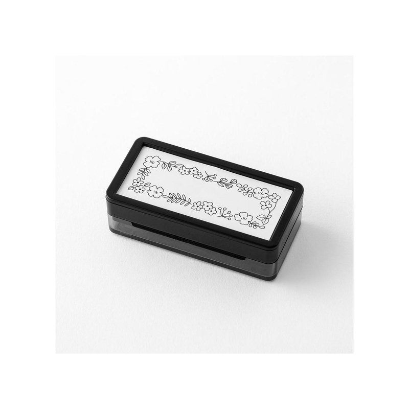 Midori Midori Paintable Stamp Pre-Inked Half-Size Flower