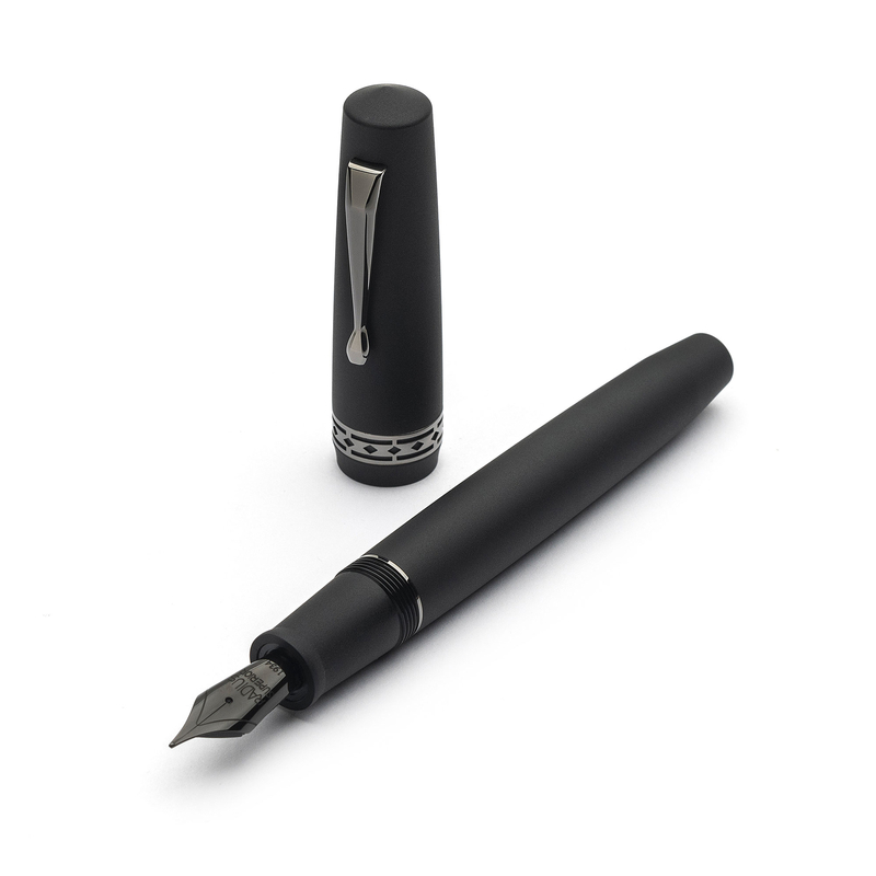 Radius Radius Settimo Penna Stilografica Nero Satinato & Rutenio