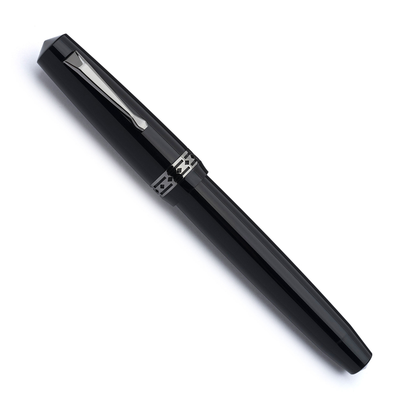 Radius Radius Settimo Penna Stilografica Nero Lucido & Rutenio