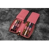 Galen Leather Galen Leather Zippered 6 Slots Pen Case Crazy Horse Orange