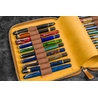 Galen Leather Galen Leather Zippered 20 Slots Pen Case Crazy Horse Honey Ochre