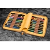 Galen Leather Galen Leather Zippered 20 Slots Pen Case Crazy Horse Honey Ochre