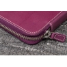 Galen Leather Galen Leather Zippered 10 Slots Pen Case Purple