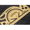 Galen Leather Galen Leather Vintage Inspired Brass Combine Tool Protractor