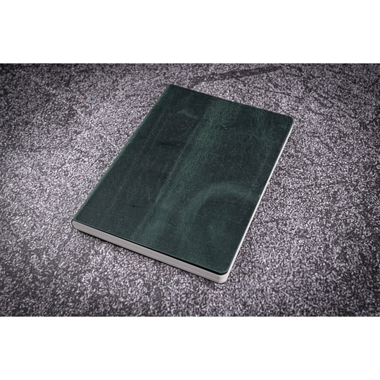 Galen Leather Notebook A6 Tomoe River Paper Crazy Horse Forest Green