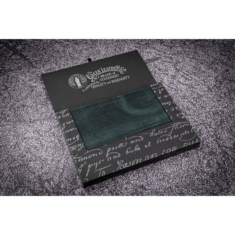 Galen Leather Galen Leather Notebook A5 Carta Tomoe River Crazy Horse Forest Green
