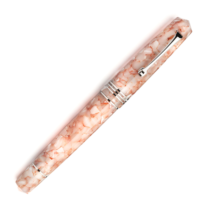 Leonardo Officina Italiana Leonardo Momento Zero Penna Stilografica Angel Skin & Rodio 14k