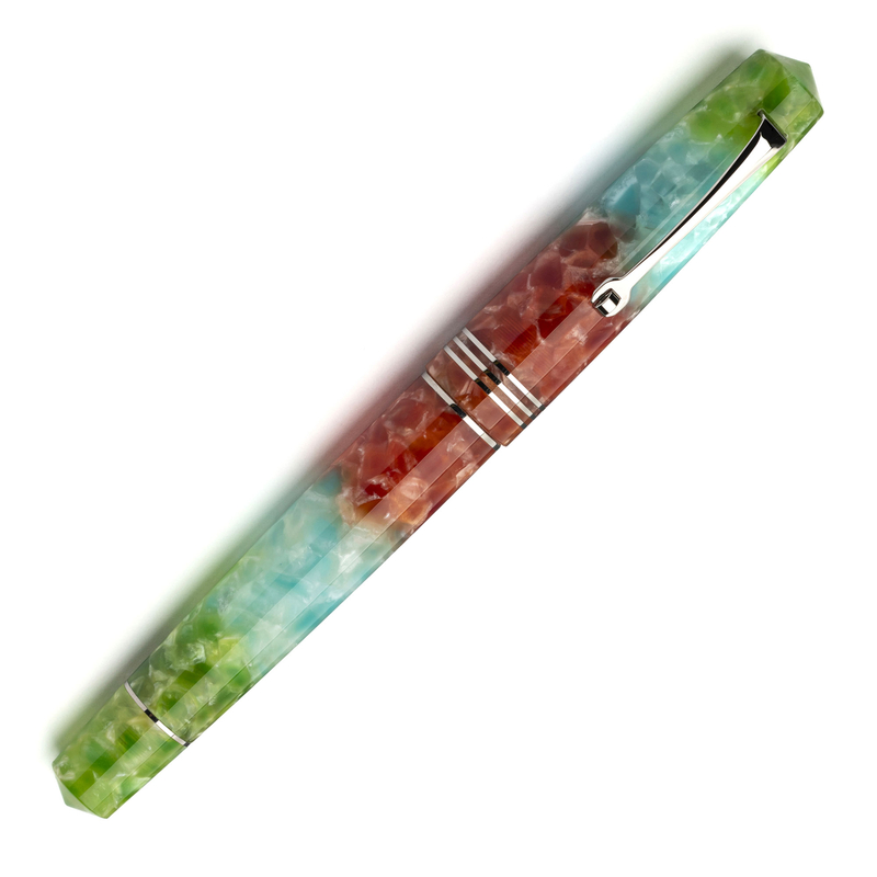 Leonardo Officina Italiana Leonardo Momento Zero Fountain Pen Pura Vida & Rhodium