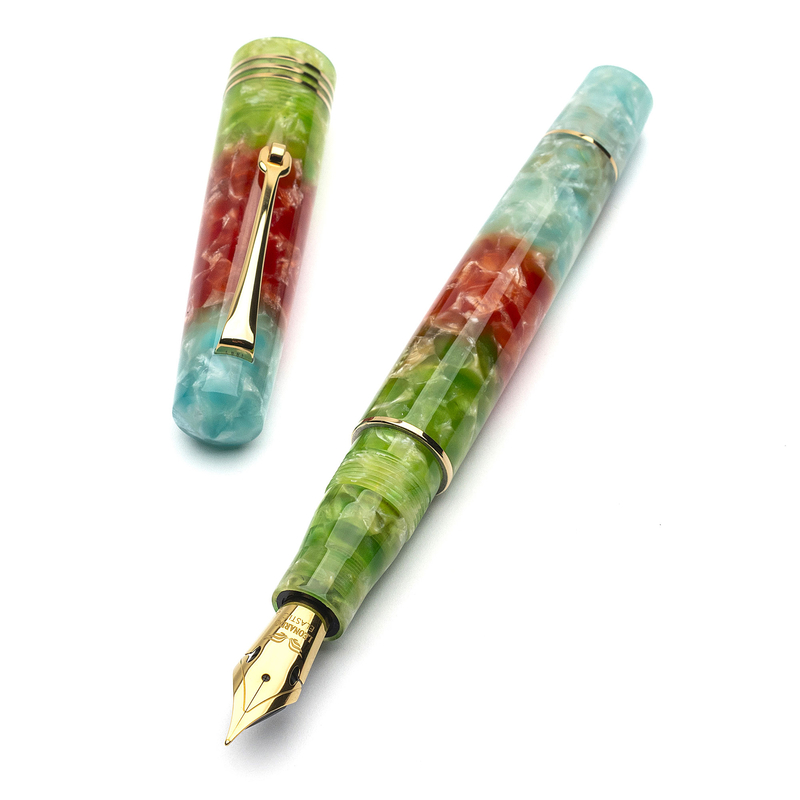 Leonardo Officina Italiana Leonardo Momento Zero Fountain Pen Pura Vida & Gold 14k